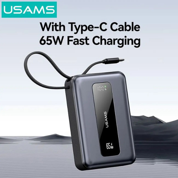 پاوربانک یوسمز مدل Usams CD243 20000mAh 65W مشکی