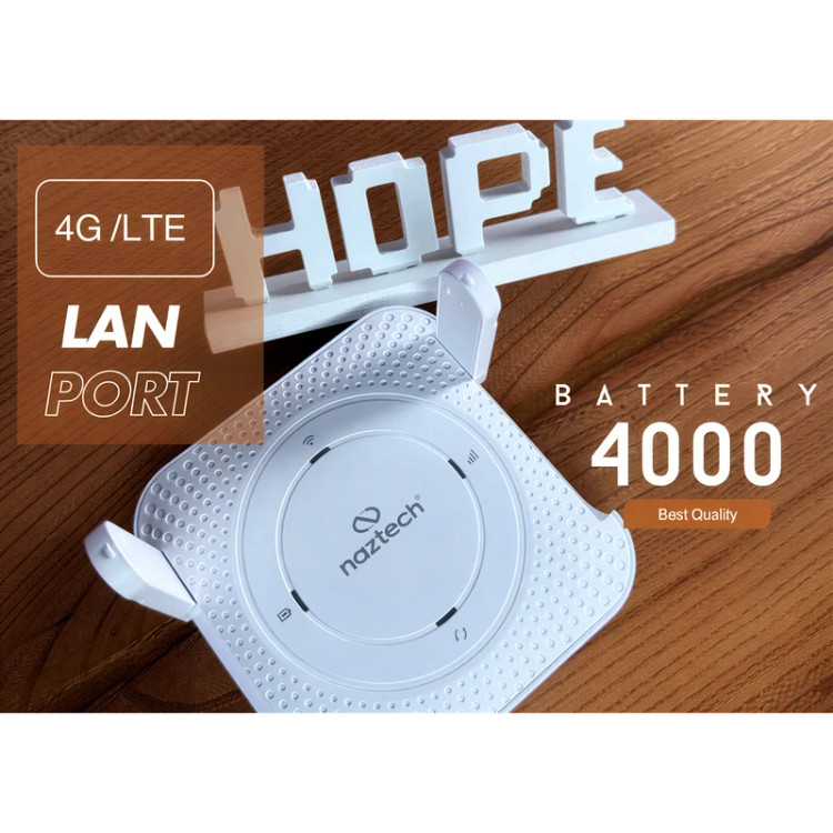 مودم رو میزی و همراه نزتک مدل NAZTECH HOPE 4G